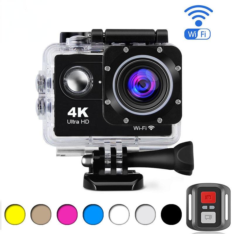 Camera hành động Ultra HD 4K/30fps WiFi 2 inch 170d dưới nước Chỗ mũ bảo hiểm không thấm nước Máy ảnh thể thao Máy quay phim ngoài trời