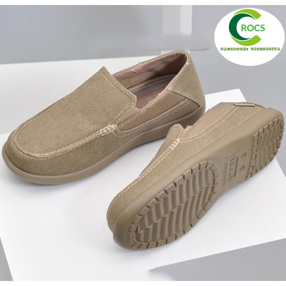 Giày vải đế nhựa chống hôi chân -Croslite-Santa-Cruz-II cho nam màu màu nâu