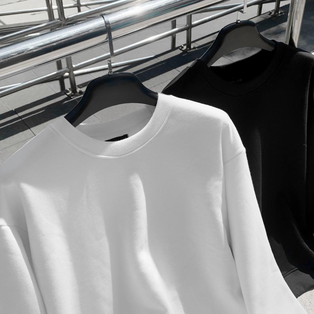Áo nỉ Sweater oversize Basic, JACKLANE , Áo dài tay Unisex Jack Lane form rộng màu trơn