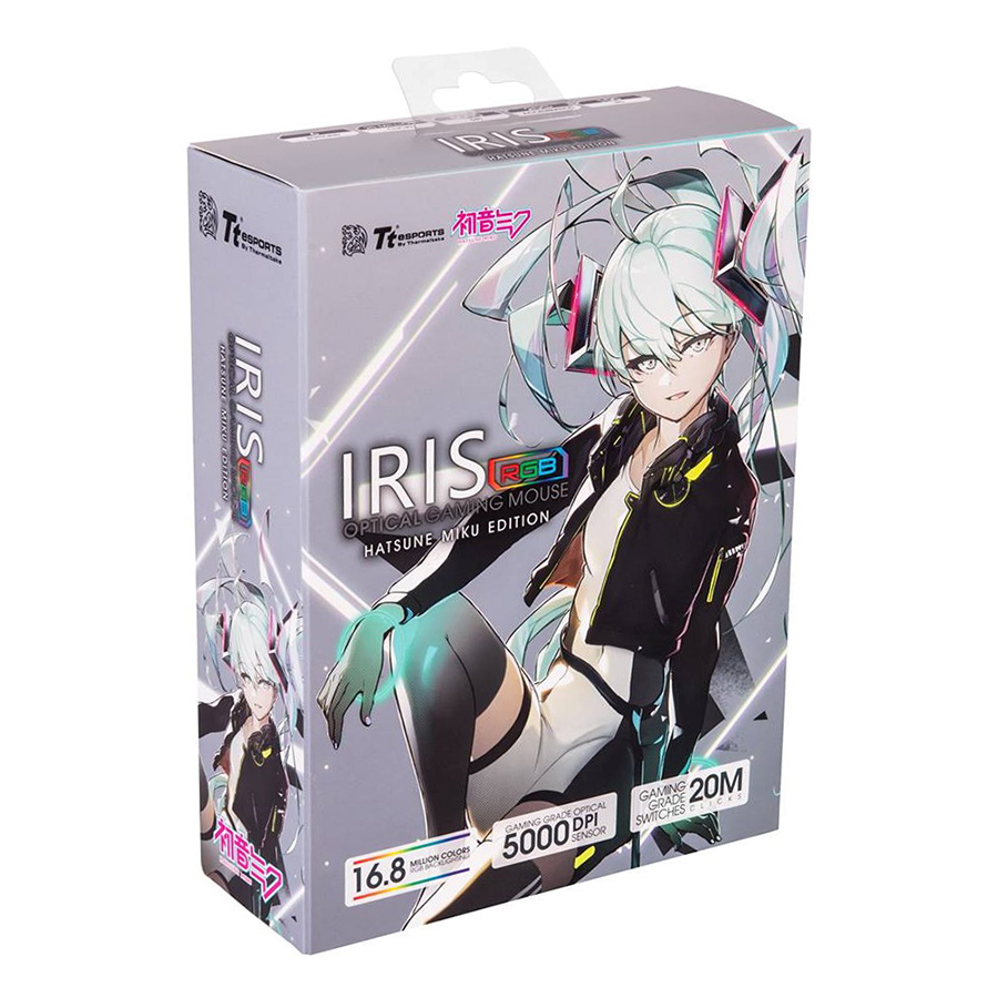 Chuột Gaming Có Dây TtEsports Iris Optical RGB – MIKU Version MO-IRS-WDOHBK-09 - Hàng Chính Hãng