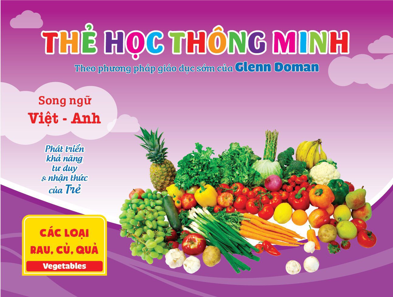 Flashcard cho bé theo phương pháp Glenn Doman - Bộ thẻ học thông minh