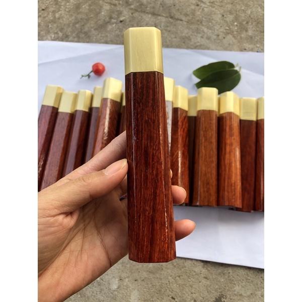 Chuôi bát giác gỗ hương khâu đồng