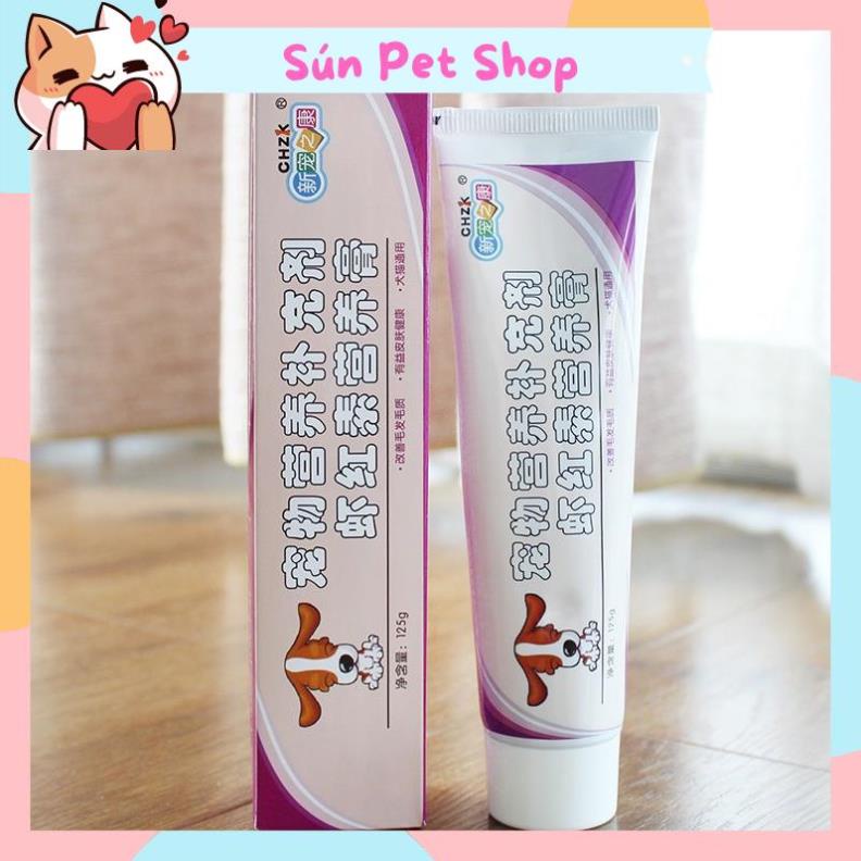 Gel dưỡng lông màu nâu đỏ, bổ sung canxi cho chó (Kem dinh dưỡng cho thú cưng)