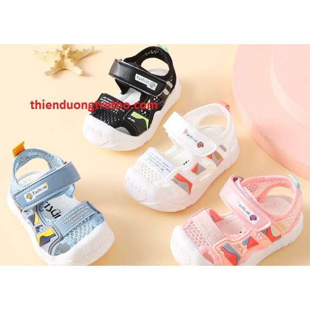 Sandal Dép Hè quai hậu kiểu chống đá ngón chân bé Trai 1-3 Tuổi