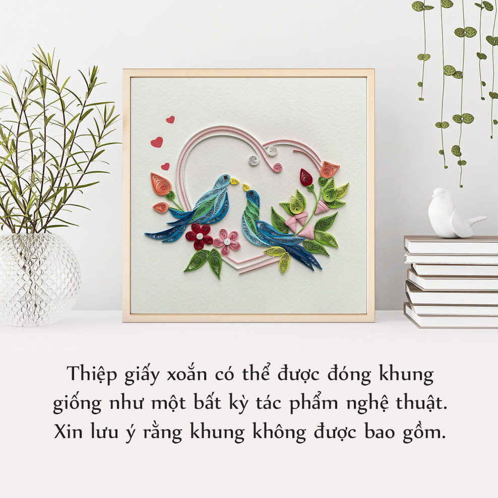 Thiệp Giấy Xoắn Tình Yêu - CNL1501