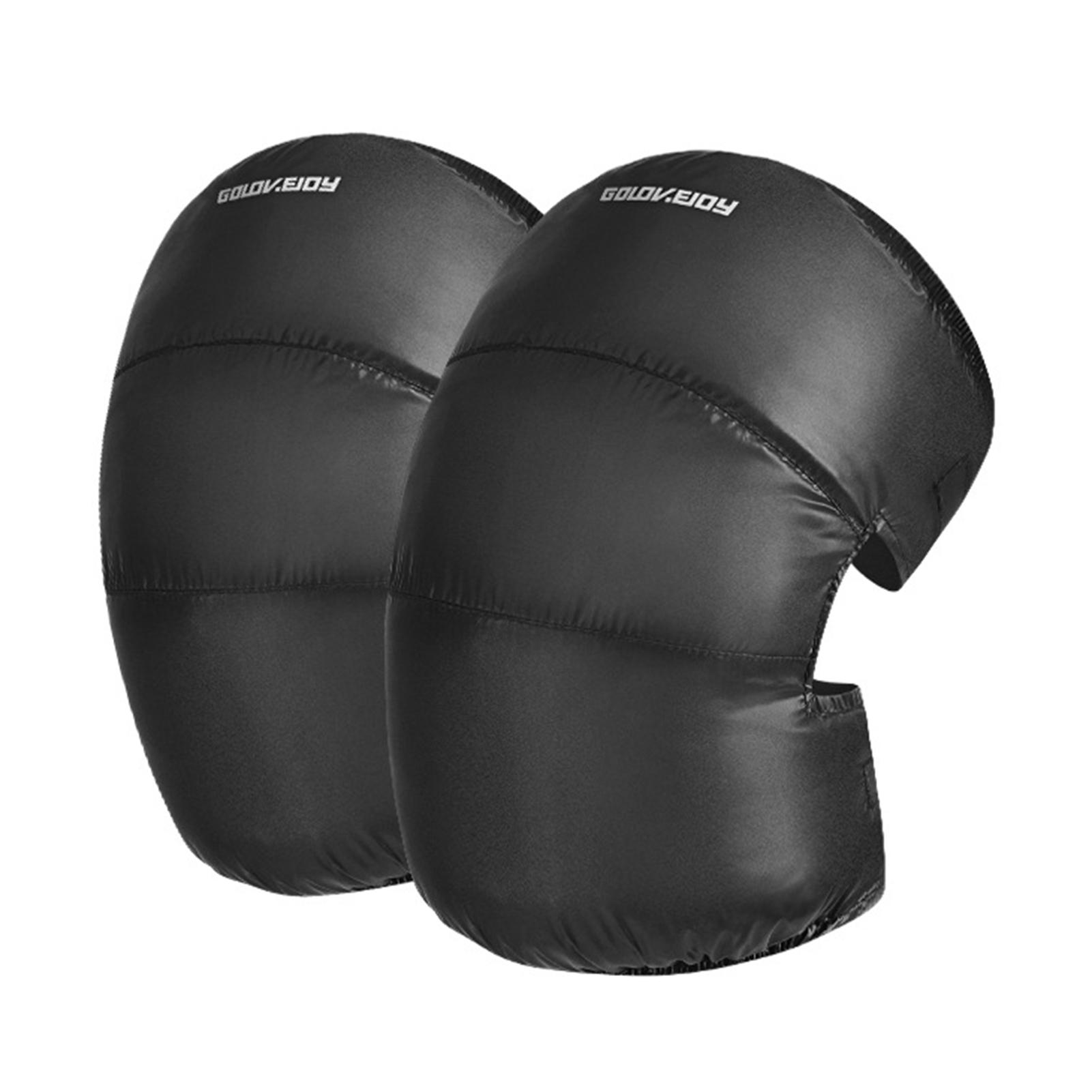Golovejoy Winter Warm Down Filled Knee Pads for Men and Women Windproof Thermal Knee Braces Sleeves for Outdoor Cycling Running Skiing