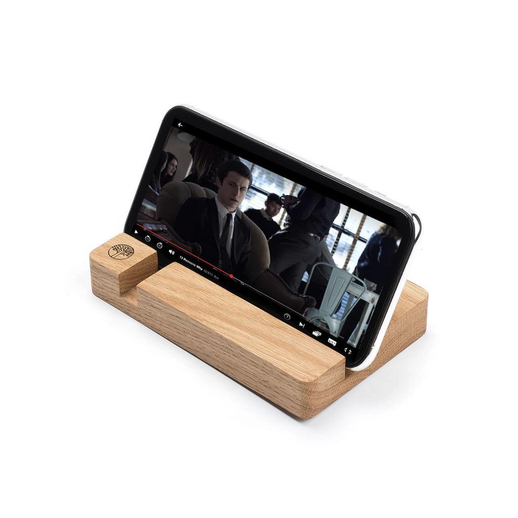 Giá Đỡ Điện Thoại mini Titi Wood TMS01 bằng gỗ sồi phủ Veneer cao cấp, thiết kế tinh xảo