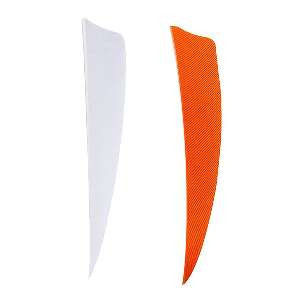 12Pcs Shield Shape Turkey Feather Arrow Archery Hunting Fletching For DIY Vanes