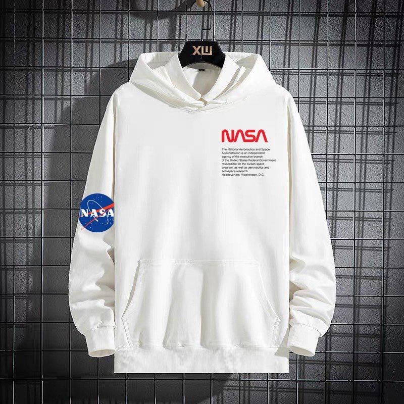Áo hoodie nỉ bông nam nữ unisex dài tay in hình NASA, áo nỉ nam phom rộng in hình hoạ tiết NASA