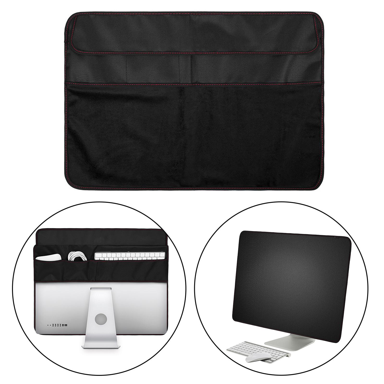 PC Dustproof Cover PU Leather Dust Cover for iMac Screen