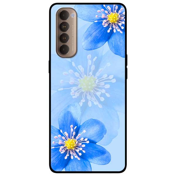 Ốp lưng dành cho Oppo Reno 4 Pro mẫu Hoa Lan Xanh