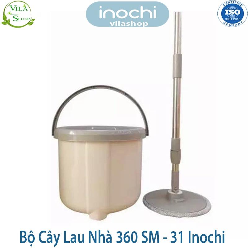 Cây Lau Nhà, Bộ Cây Lau Nhà Tròn Xoay 360 SM - 31, Chính Hãng Inochi Đạt Tiêu Chuẩn Xuất Nhật