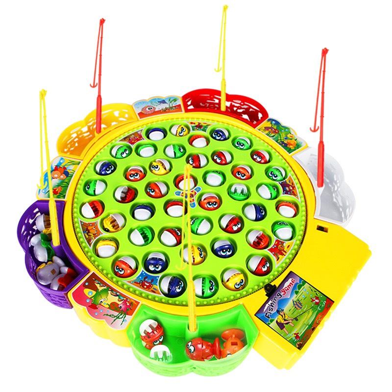 Bộ đồ chơi câu cá 45 con đĩa xoay có nhạc fishing -Trò chơi giáo dục và giải trí cho bé trai và bé gái