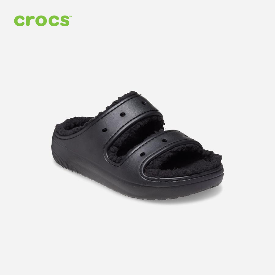 Giày sandal unisex Crocs FW Classic Sandal U Cozzzy Blk/Blk - 207446-060