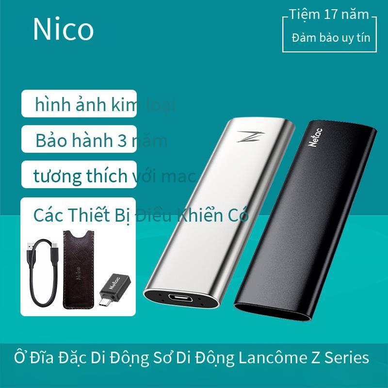 SSD di động Netac đặc biệt Zslim/Z486 256G 512G 1T 2T PSSD kim loại máy tính Type-C