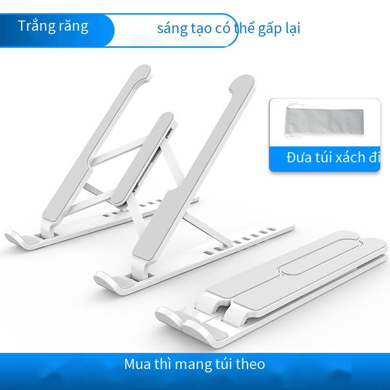 Khung máy tính xách tay bằng hợp kim nhôm quảng cáo khung nâng máy tính để bàn có thể gập lại khung điều chỉnh 7 tốc độ Đế làm mát máy tính bảng