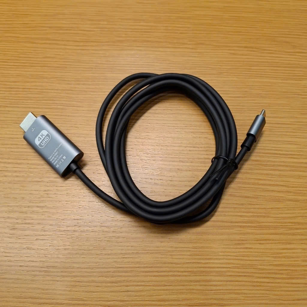 Dây Cáp Chuyển Đổi USB Type C To HDMI 4K 60Hz Dài 1.8M - Hàng Nhập Khẩu