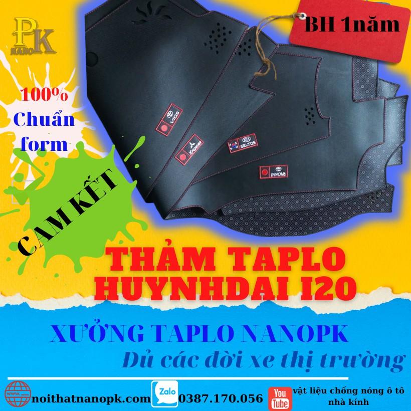THẢM TAPLO DA XE HUYNHDAI I20, THẢM DA TAPLO XE I20,THẢM TAPLO DA I20 - CHUẨN FORM