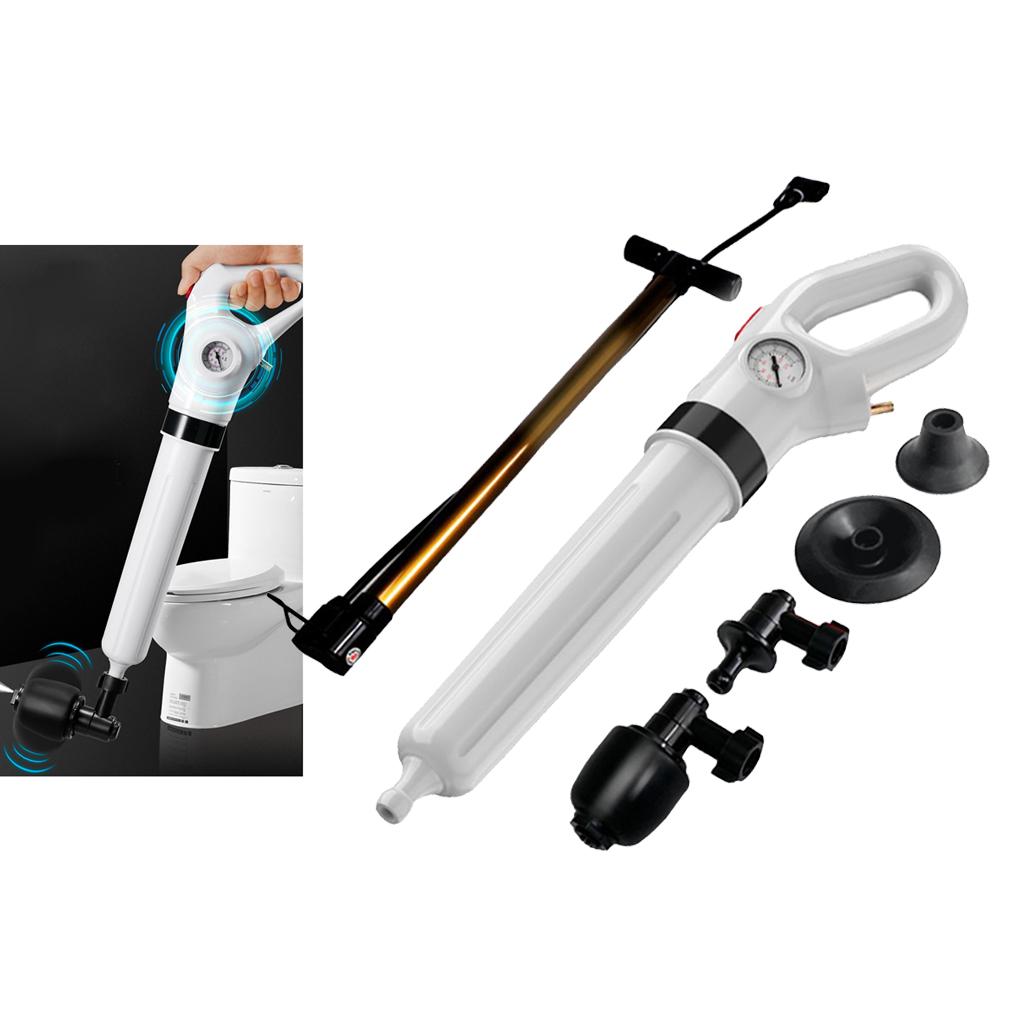 Review Toilet Air Pressure Plunger Pump Kits Air Drain Blaster Augers