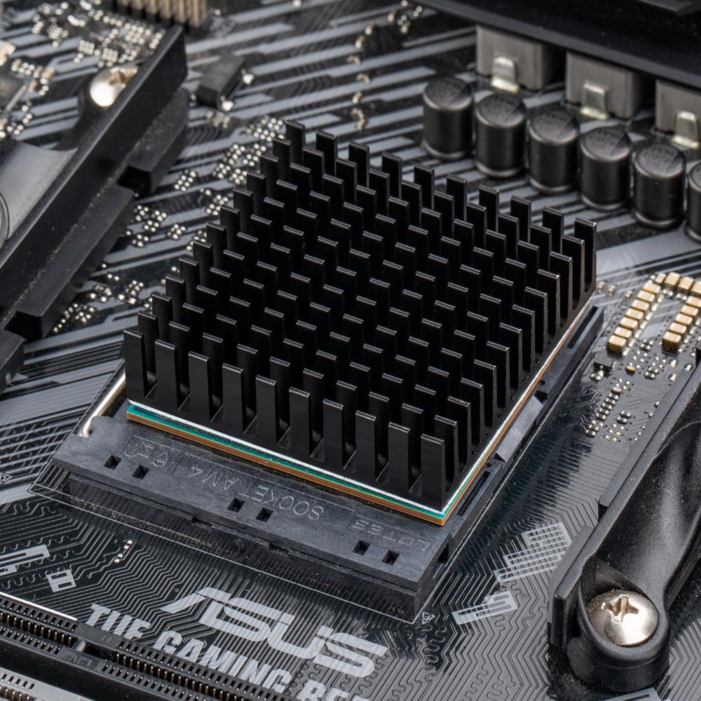 Nhôm nhiệt tản nhiệt tản nhiệt tản nhiệt cho IC điện tử Chip Ram Mos Dynatron Raspberry Pi làm mát bằng băng dính nhiệt