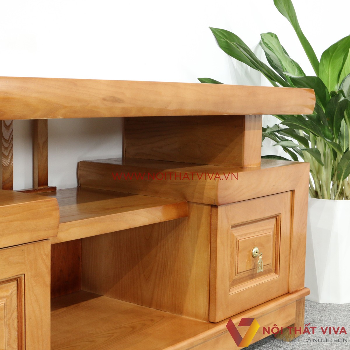 Kệ Tivi Gỗ Xoan Đào Đơn Đẹp Giá Rẻ