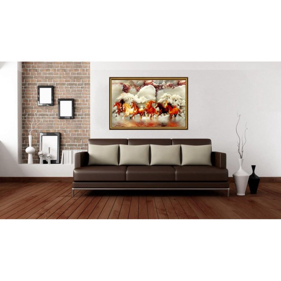 Tranh dán tường 3D Mã đáo thành công Lunawall-0240K kt 200 x 115 cm