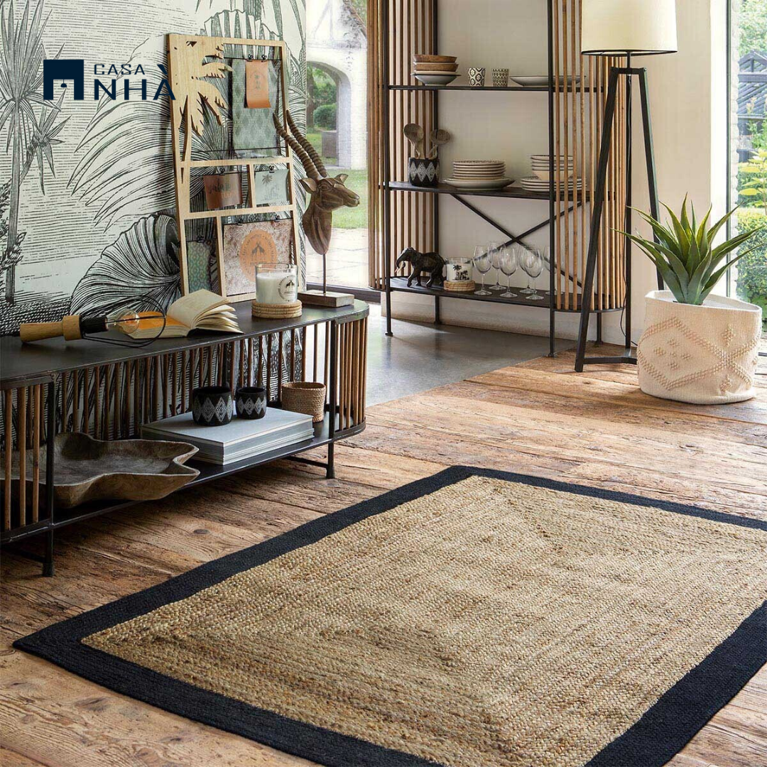 Thảm đay trải sàn trang trí BLABOR CARPET 120x170cm