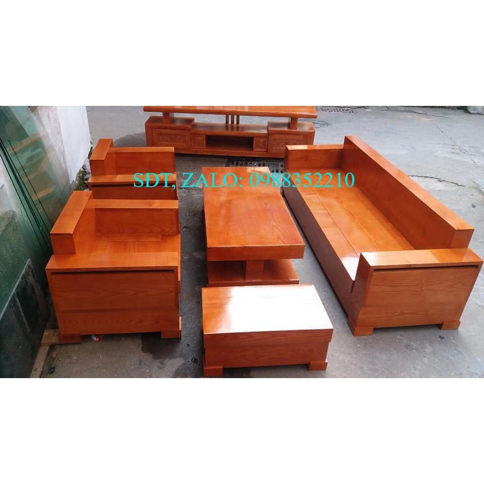 Bộ bàn ghế Sofa Đối gỗ Sồi Nga