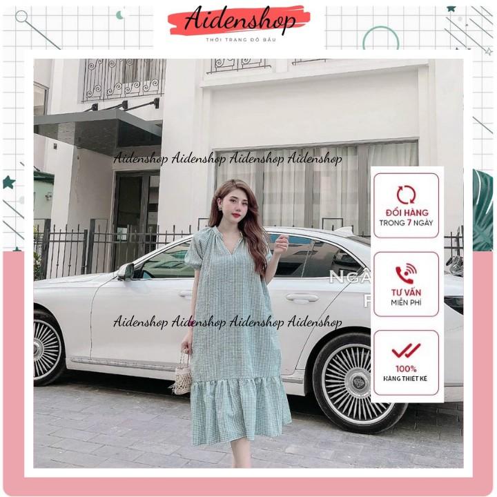 Váy bầu thời trang thiết kế,đầm bầu suông dài mùa hè