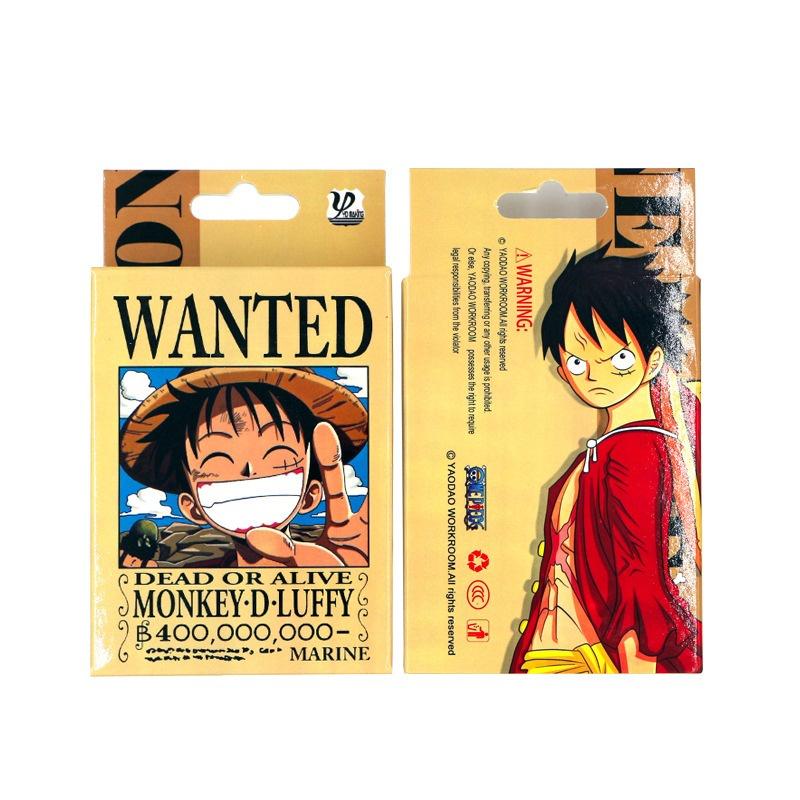 Bộ Bài Tây Tú Lơ Khơ 54 Lá In Hình One Piece, Luffy, Chopper,Zoro Wanted cả nhóm