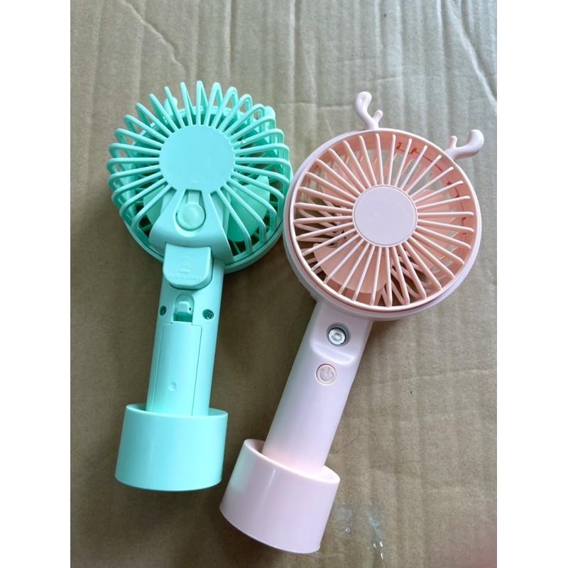 Quạt Cầm Tay Mini Fan Phun Xương Sạc Tích Điện