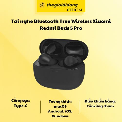 Tai nghe Bluetooth True Wireless Xiaomi Redmi Buds 5 Pro - Hàng Chính Hãng