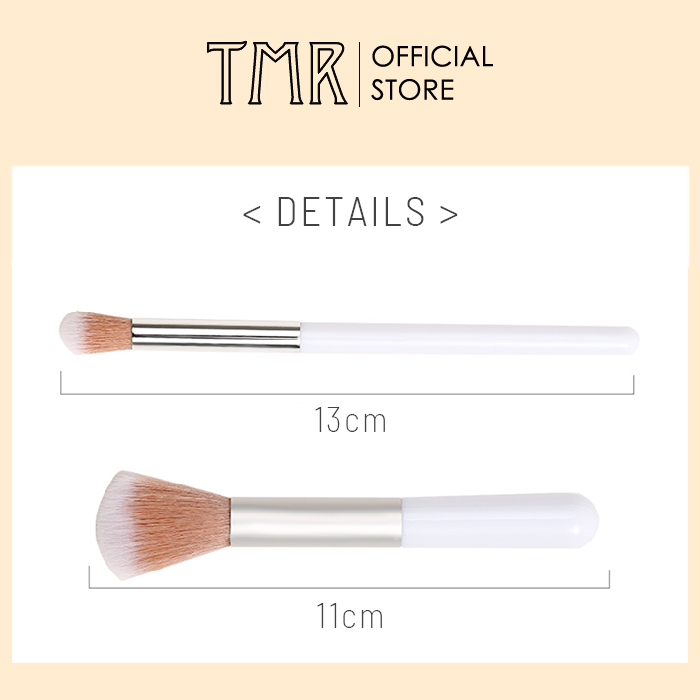 Cọ Trang Điểm TMR đầu tròn bỏ túi, cọ phủ phấn Snow White Make up brush _cọ mắt, Makeup Beauty chất lượng, chuyên nghiệp