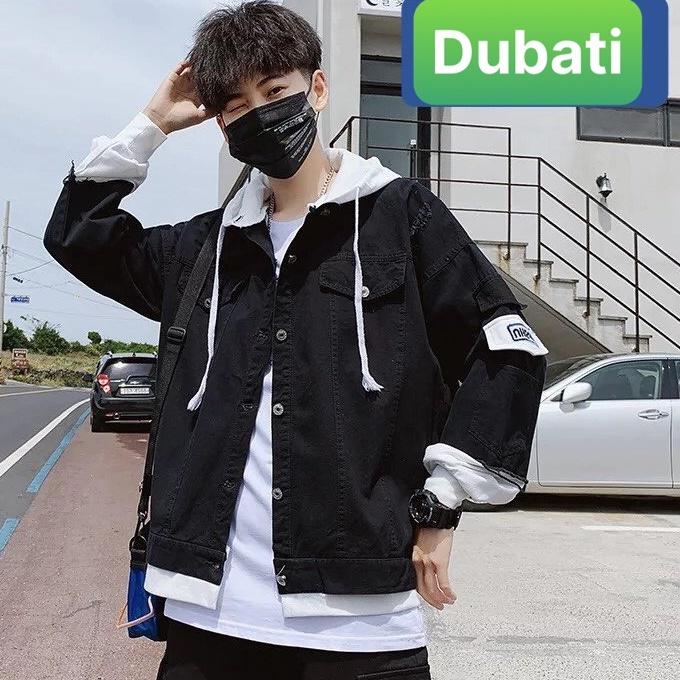 ÁO KHOÁC JEAN NAM NỮ UNISEX CHẤT BÒ CÓ NÓN XANH BIỂN HOT NHẤT HIỆN NAY HÀN QUỐC - DUBATI FASHION