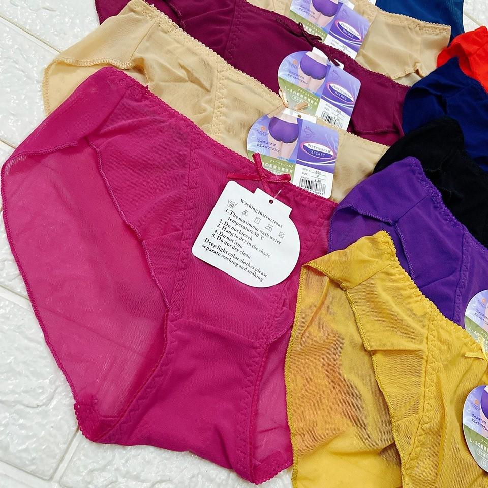 Sét 10 quần lót Satin ren MQ 886