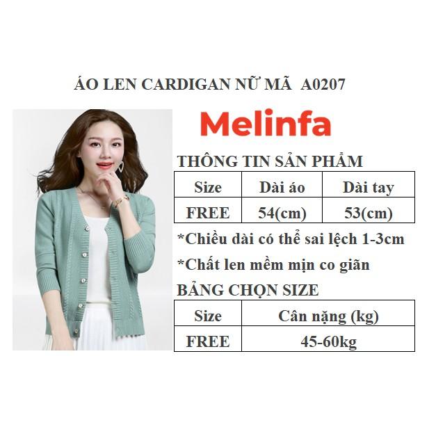 Áo len cardigan nữ, áo khoác len mở cúc nữ kiểu dáng basic chất len mềm mịn co giãn thoải mái mã A0207