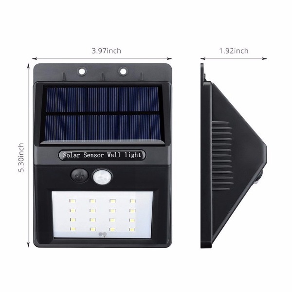 Đèn năng lượng solar powered Led wall Light