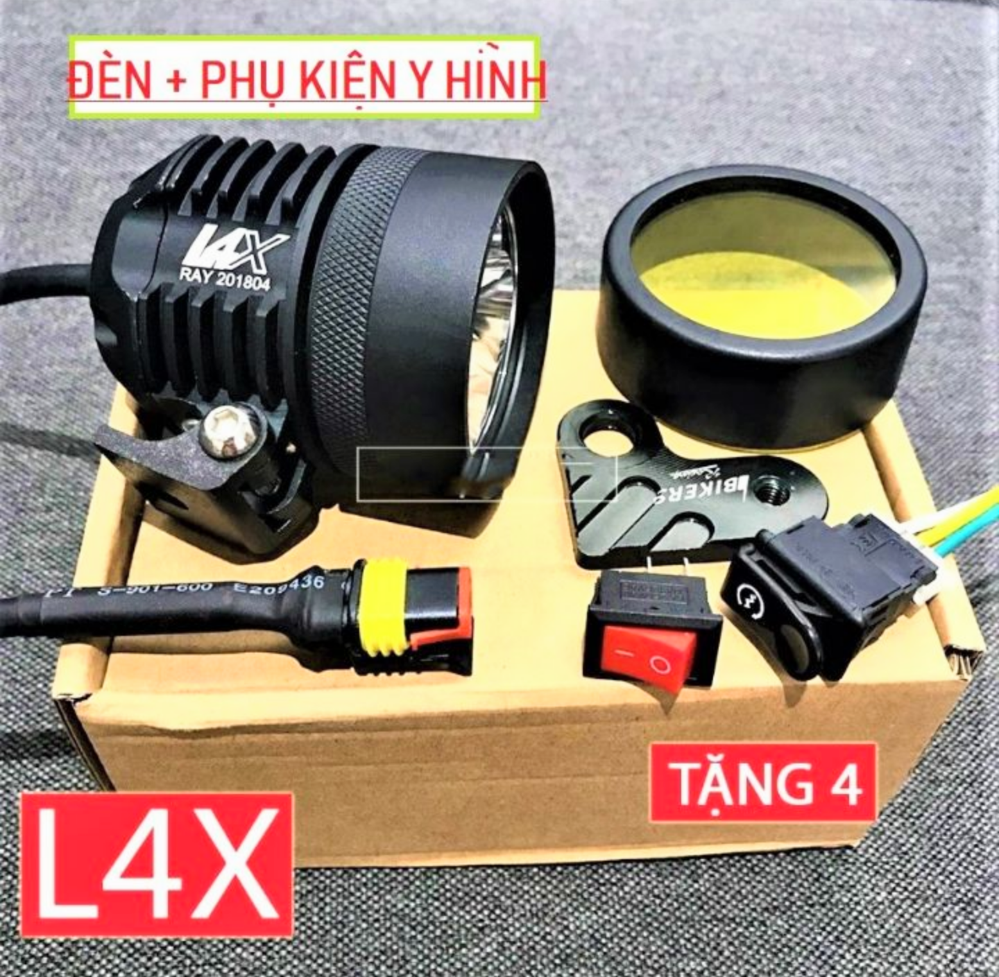 ĐÈN TRỢ SÁNG L4X SIÊU SÁNG LẮP XE MÁY XE HƠI ÔTÔ XE ĐẠP ĐIỆN XE ĐIỆN TẶNG PHỤ KIỆN LẮP ĐẶT HÀNG CHUẨN CHẤT LƯỢNG
