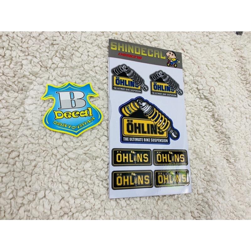 Tem logo sticker phuộc ohlins