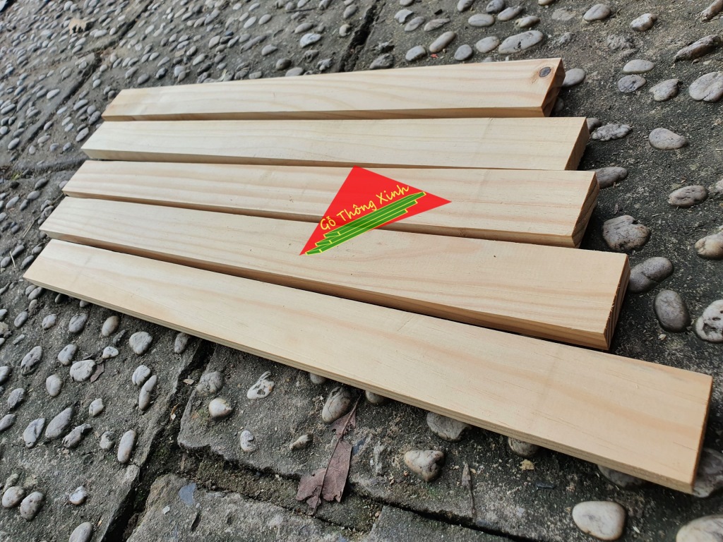 Combo 5 thanh gỗ thông vuông dài 40cm rộng 4cm, dày 1.4cm phù hợp decord hay làm mô hình, khung sườn,nhiều mục đích