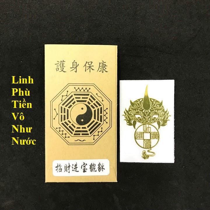 Linh Phù Tài Lộc Tiền Vô Như Nước, miếng dán điện thoại, laptop, xe hơi, để bàn ông địa, thần tài , miếng dán điện thoại, laptop