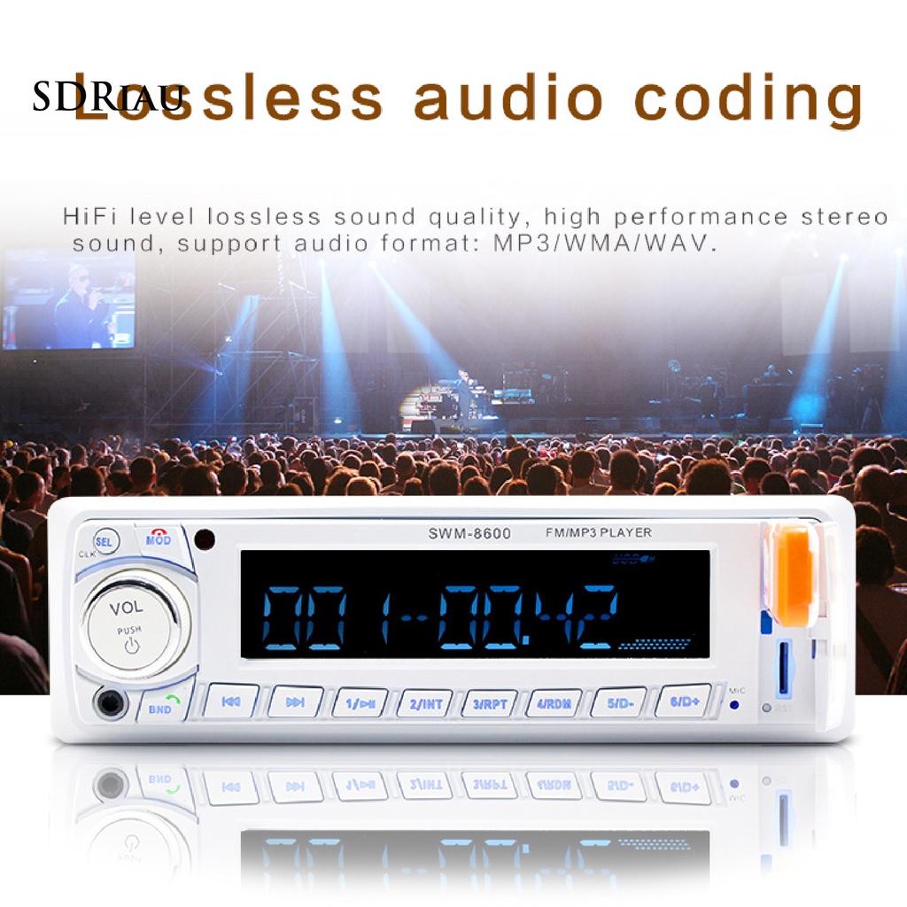 *QCDZ* SWM-8600 Car Bluetooth AUX USB SD-Card FM Radio Audio Stereo MP3 Music Player