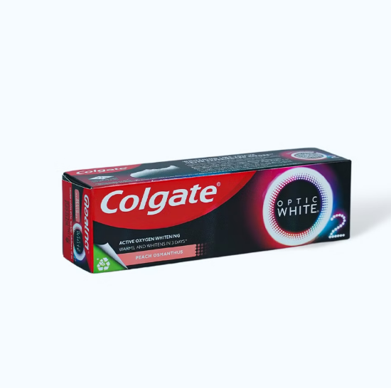 Kem Đánh Răng Colgate Optic White O2 Peach Osmanthus (tuýp 85g)