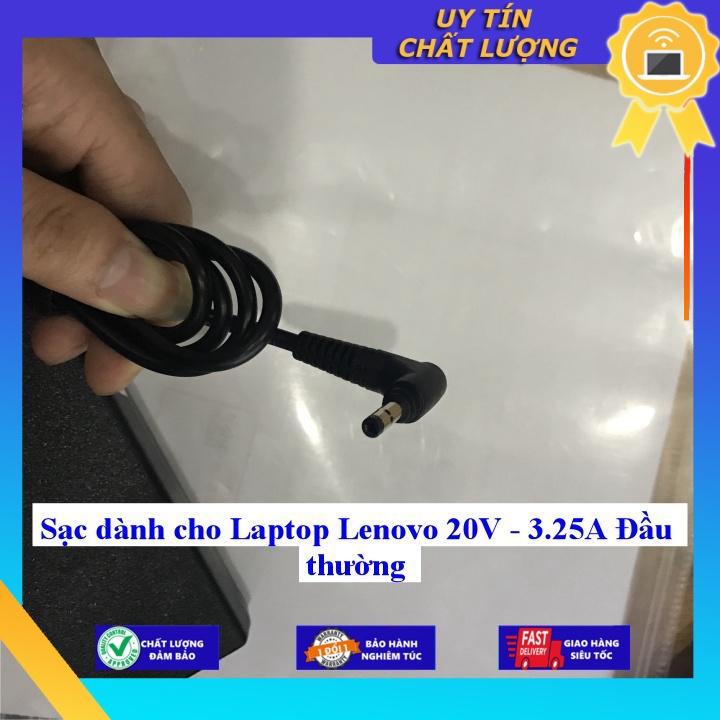 Sạc dùng cho Laptop Lenovo 20V - 3.25A Đầu thường - Hàng Nhập Khẩu New Seal