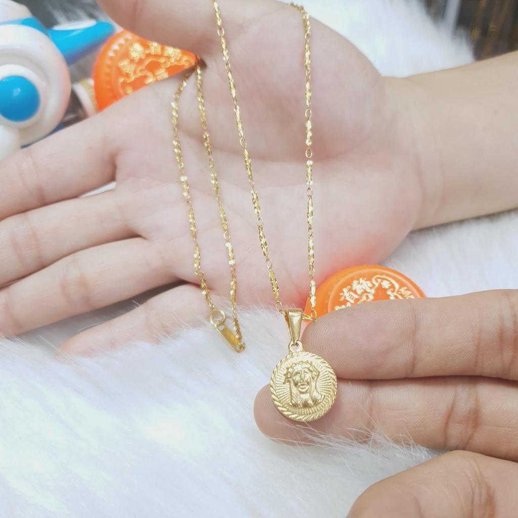 Mặt Dây Chuyền Vesac Nhỏ Titanium Cao Cấp-Dùng lâu dài tắm rửa thoải mái không phai