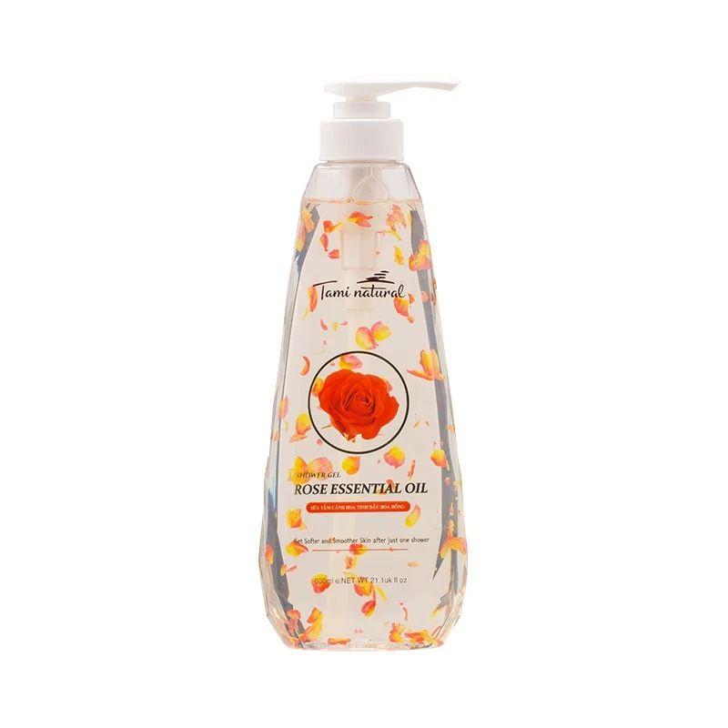 Sữa Tắm Cánh Hoa Tinh Dầu Hoa Hồng 600ml TAMI NATURAL