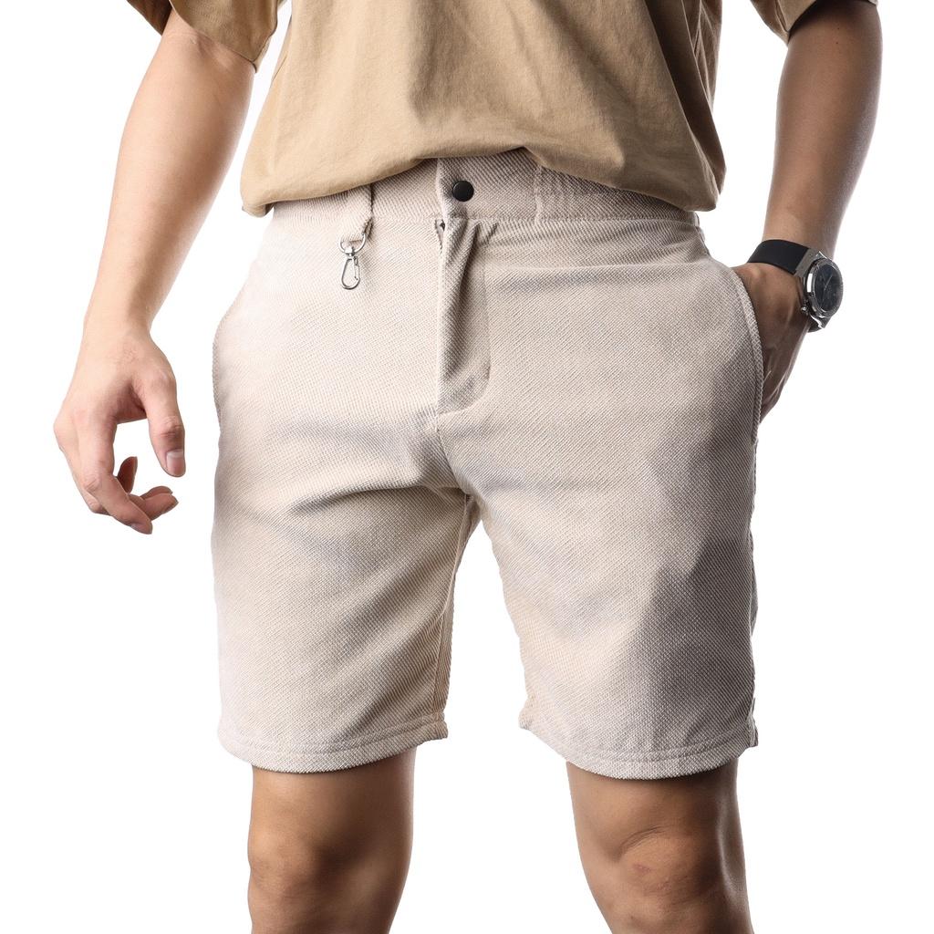 Quần short nam cao cấp lưng thun chất cotton pique 4 màu basic DILANO SCP01