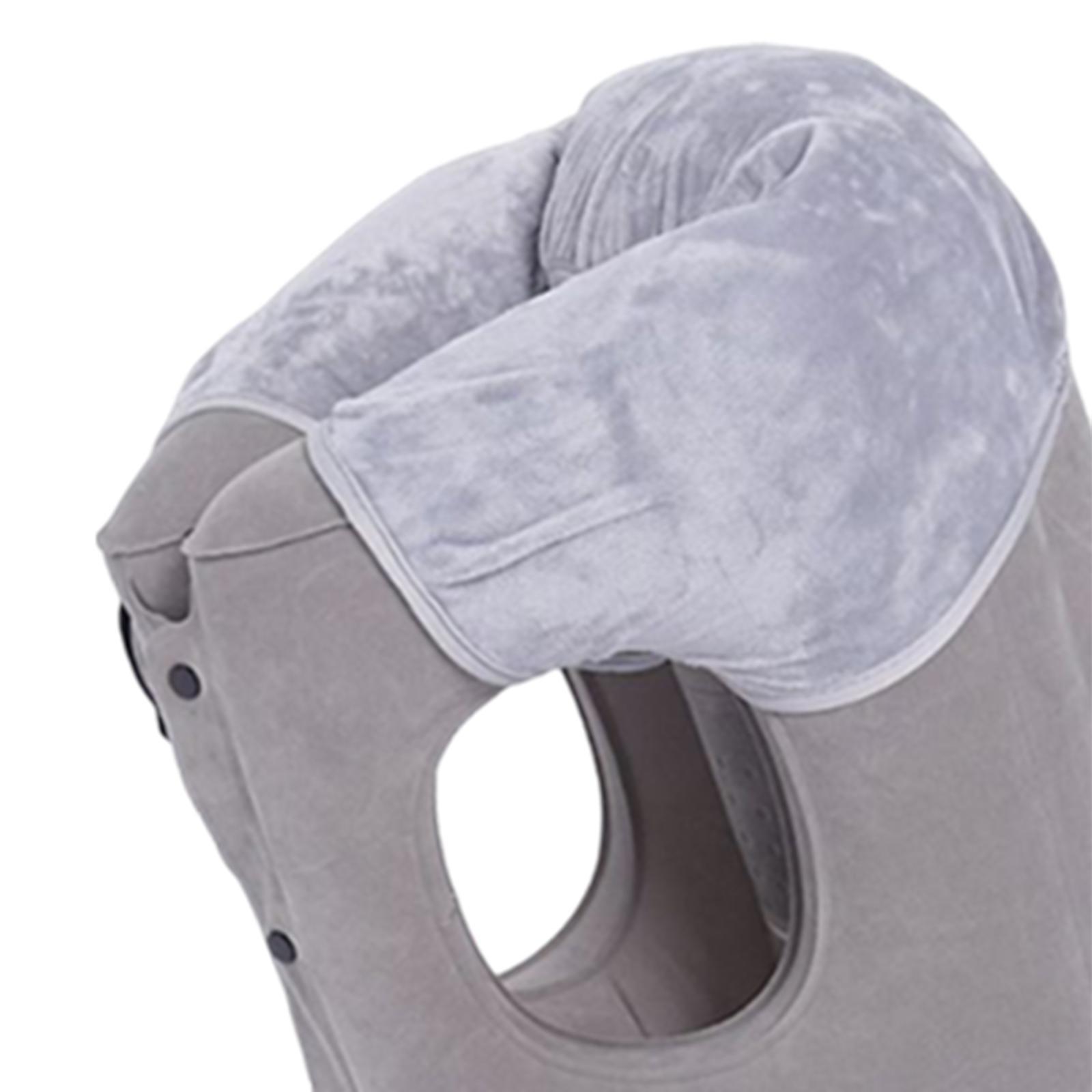 Inflatable Pillow with Drawstring Bag Inflatable Travel Pillow for Bus Train