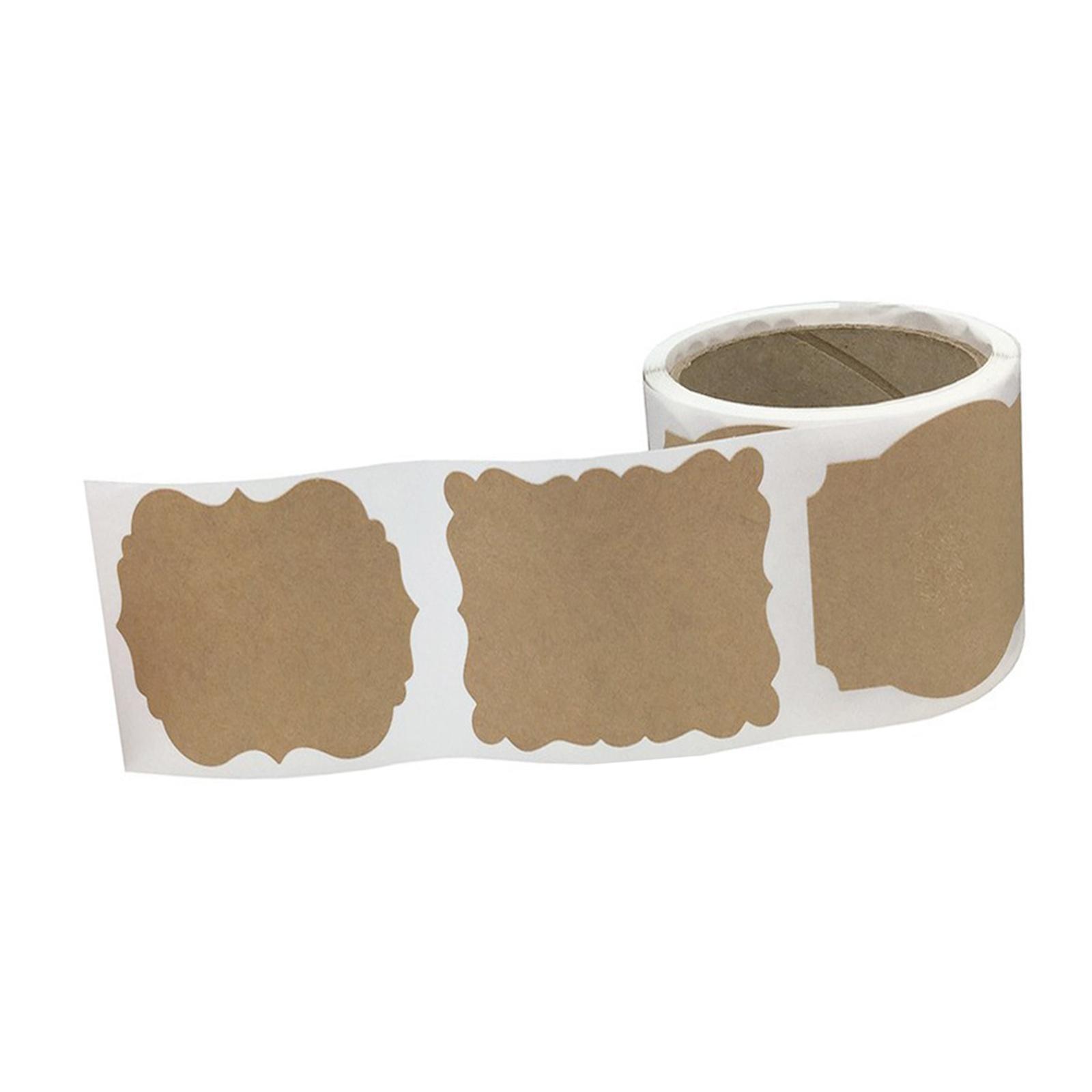 300x Kraft Stickers DIY Label Sticker for Spice Bottle Jars