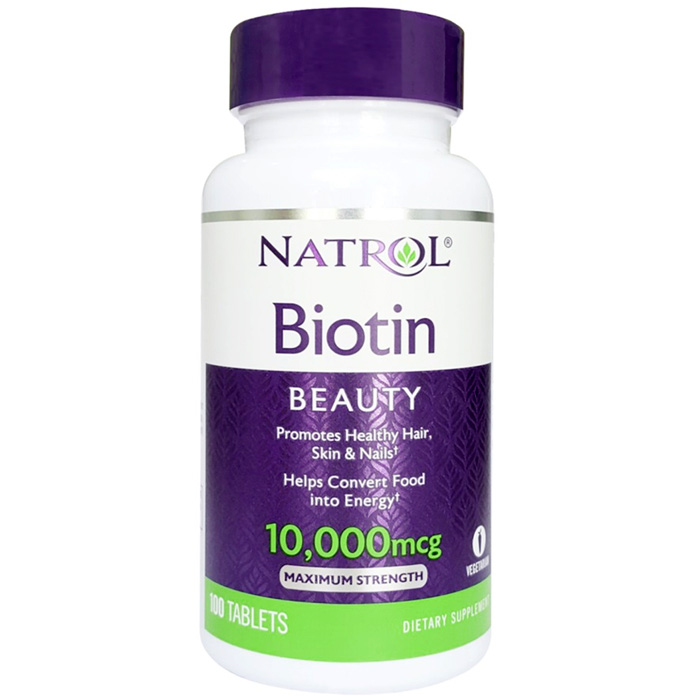 Hỗ trợ mọc tóc Natrol Biotin Beauty giúp tóc mọc nhanh dài, dày hơn,   làn da rạng rỡ và móng tay chắc khỏe - Massel Official